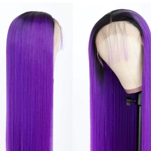 Purple 22”Ombre Lace Front Wig